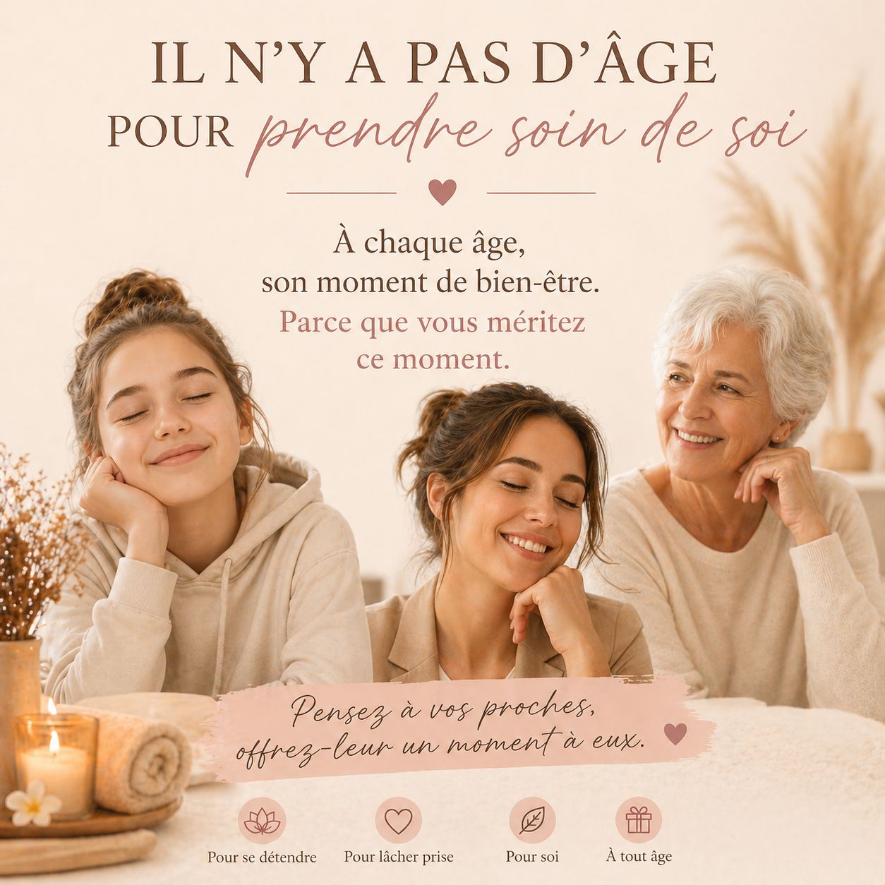 Il n'y a pas d'âge pour prendre soin de soi